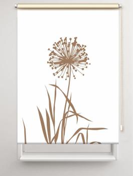 Rollo Allium 24 blanco Cappuccino, Rollo, Motivrollo, Rollo mit Druck, Fotorollo, bedrucktes Rollo, Fensterrollo,verdunkelndes Rollo, Sonnenschutz Rollo